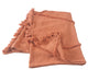 Bohemian Basics Decorative Diamond Tufted Cotton Throw Blanket, Clay