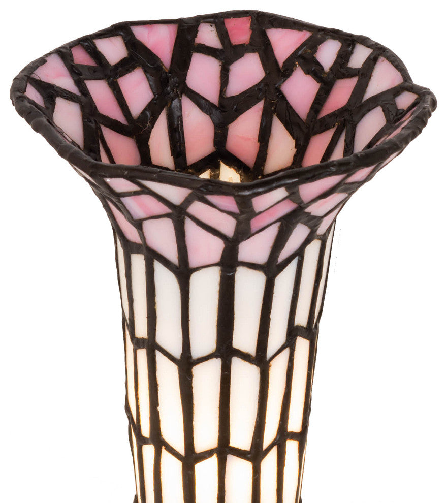 8 High Stained Glass Pond Lily Victorian Mini Lamp