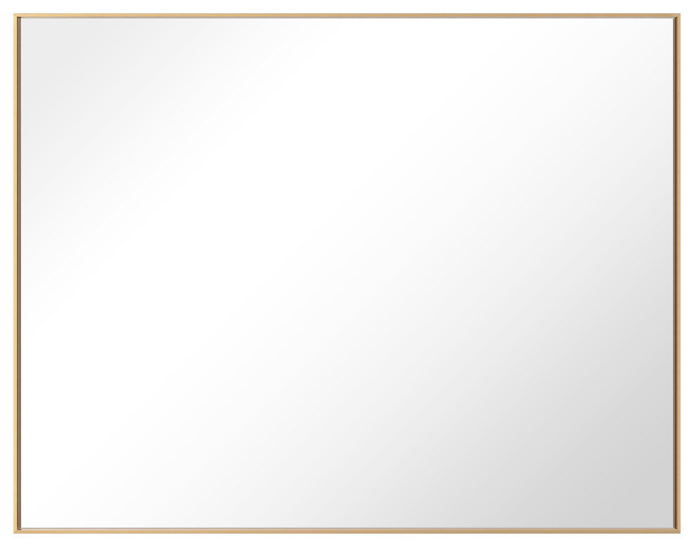 Rectangle Framed Bathroom Vanity Mirror Accent Wall Mirror, Gold, 30"x40
