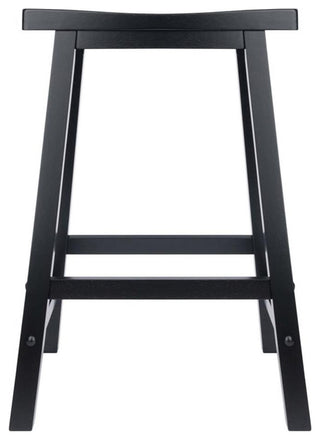 Satori Saddle Seat Counter Stool, Black