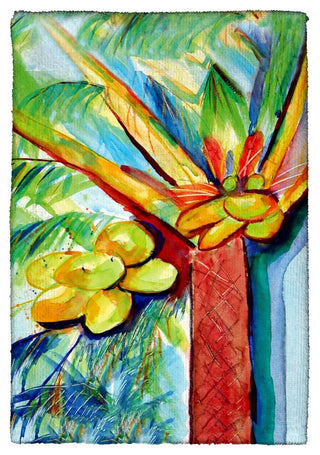 Cocoa Nut Tree Kitchen Towel - Two Sets of Two (4 Total)