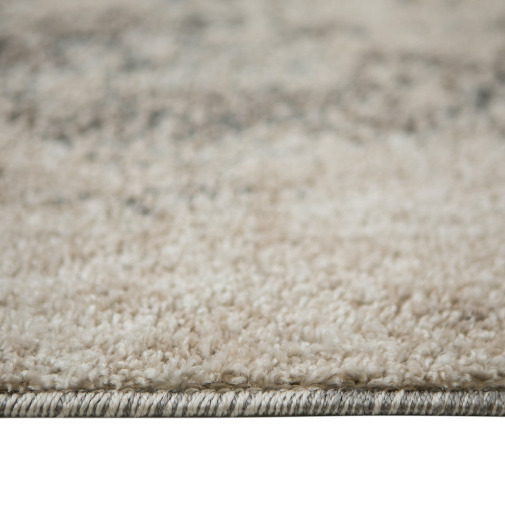 Yasmin Acy Area Rug, Gray, 9' x 13', Abstract