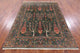 5' 9" X 7' 9" Hand Knotted Persian Gabbeh Tribal Wool Rug Q9561