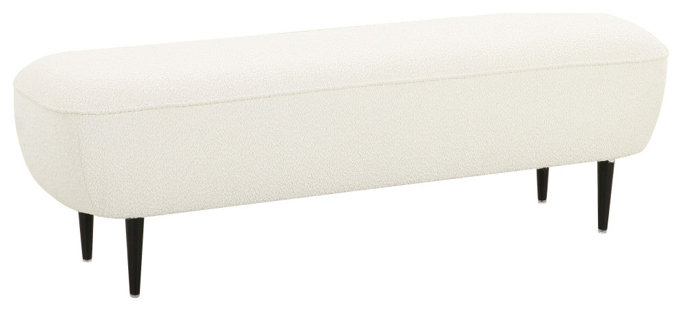 Denise Cream Boucle Bench