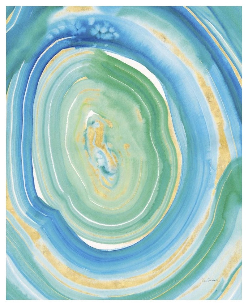 "Terrain Gilded II" Digital Paper Print by Sue Schlabach, 30"x37"