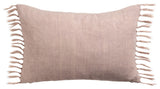 Jaipur Living Majere Solid Blush Poly Fill Pillow 13"X21" Lumbar