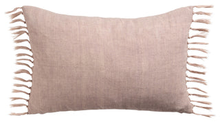 Jaipur Living Majere Solid Blush Poly Fill Pillow 13"X21" Lumbar