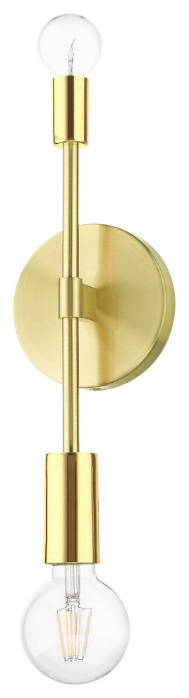 Satin Brass Contemporary Sconce
