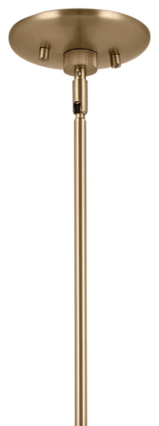 Phix 4 Light Chandelier Linear, Single, Champagne Bronze and Greige