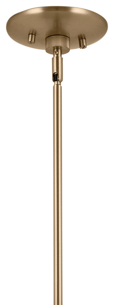 Phix 4 Light Chandelier Linear, Single, Champagne Bronze and Greige