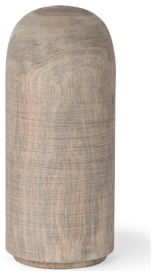Knox Medium Gray-Wash Wood Decorative Object