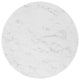 Verne 35" Artificial Marble Dining Table Gold White