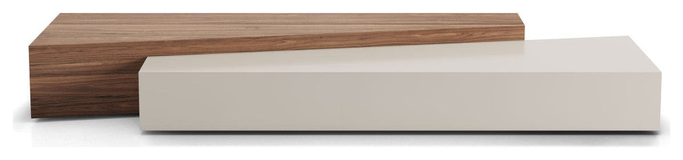 Loftus Coffee Tables in Walnut and Chateau Gray