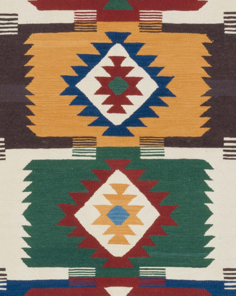 New Handwoven Turkish Kilim Rug 3' 11" x 6' 4", 47 in. x 76 in.