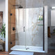 Dreamline Unidoor Min 55" To Max 56" Frameless Hinged Shower Door