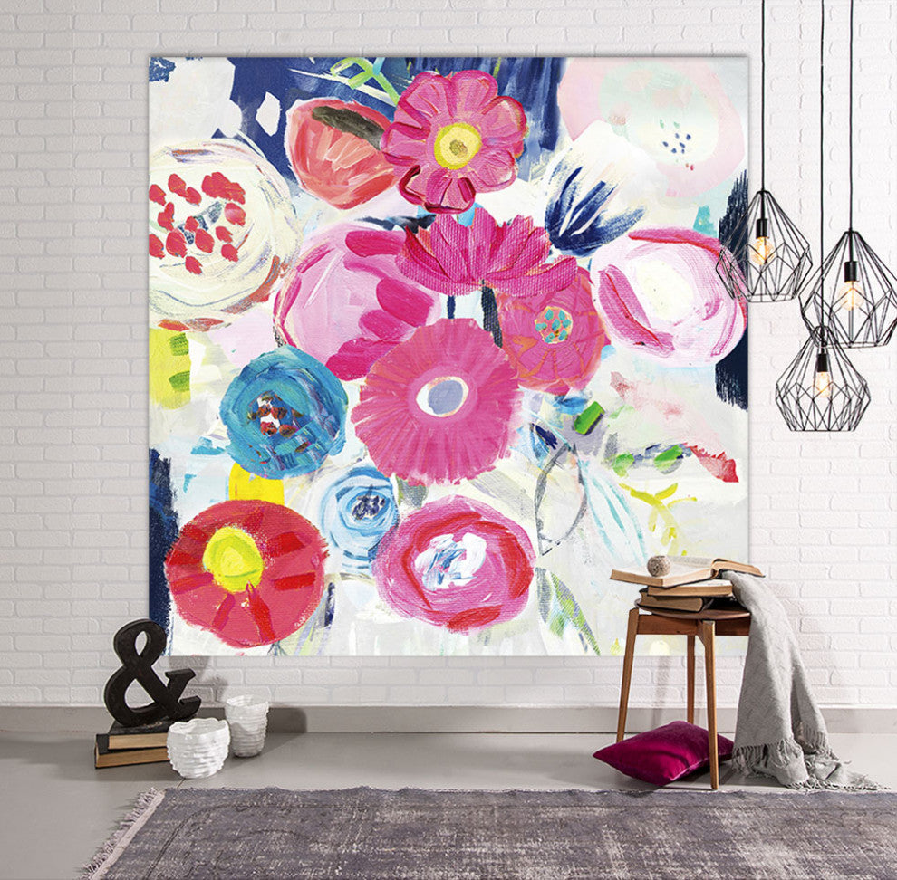 "Fresh Florals III" Fine Art Giant Canvas Print, 54"x54"