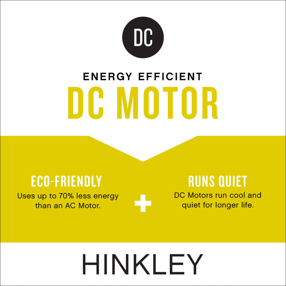 Hinkley Facet LED Ceiling Fan, Matte Black, 52"