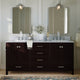 ARIEL Cambridge 73" Rectangle Sinks Bath Vanity Carrara Marble