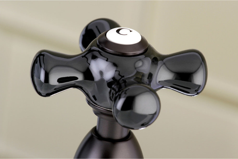 Kingston Brass Bridge Kitchen Faucet With Brass Sprayer, Oil Rubbed Bronze
