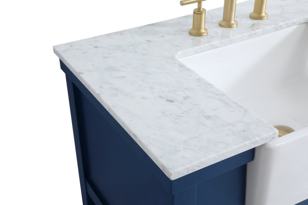 Home Living 22" Farmhouse Blue-Light Bathroom Vanity