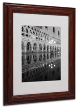 'Venetia Reflection' Matted Framed Canvas Art by Moises Levy