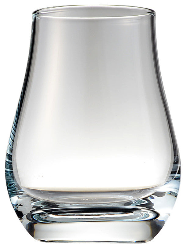 Chopin Script Etched Monogram Spey Dram Whiskey Tasting Glass, Letter F