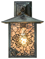 9W Seneca Lotus Leaf and Dragonfly Hanging Wall Sconce