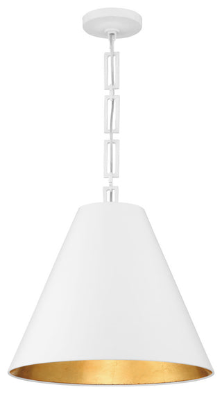Brian Patrick Flynn - Alston 3 Light Matte White/Antique Gold Chandelier