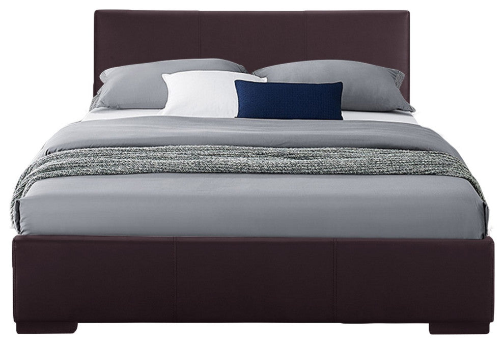 Brown Platform Twin Bed