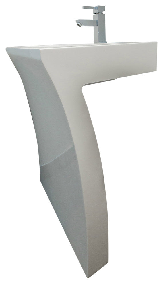 Cedar Falls 22"Pedestal Sink with Overflow