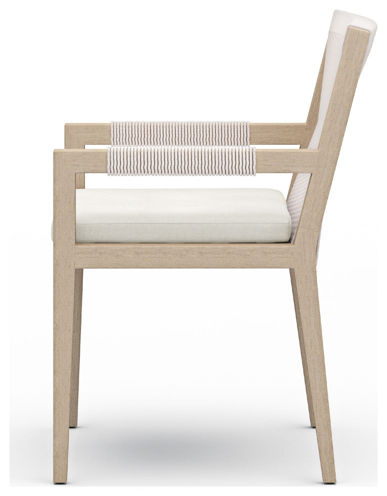Sherwood Outdoor Dining Armchair-Brown