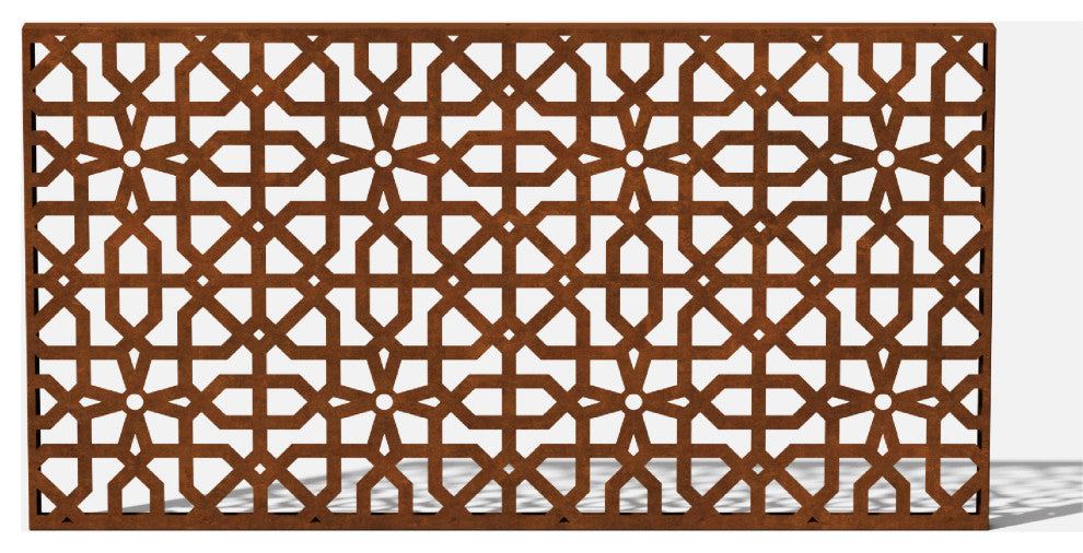 Alta Corten Steel Decorative Screen Panel, Parilla