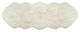 Gordon Faux Sheepskin Rug, Off-White, 2'x6'