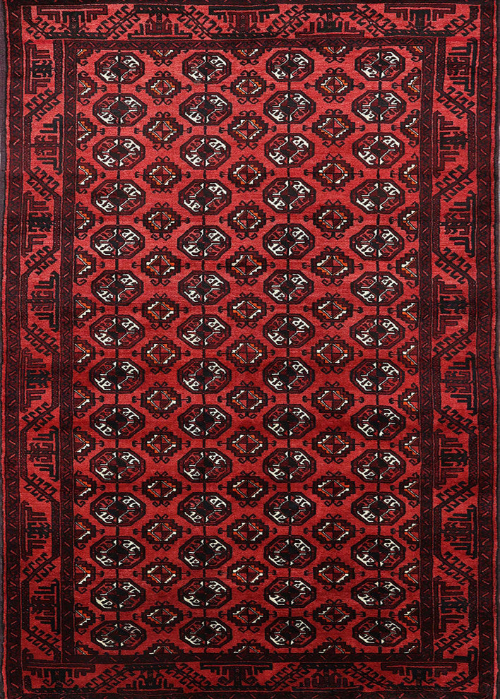 Ahgly Company Indoor Rectangle Mid-Century Modern Area Rugs, 7' x 10'