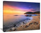 "Sunset in Cala Violina Bay Beach" Seashore Wall Art, 40"x30"
