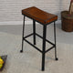 Thea 30" Saddle Seat Barstool - Chestnut/Black