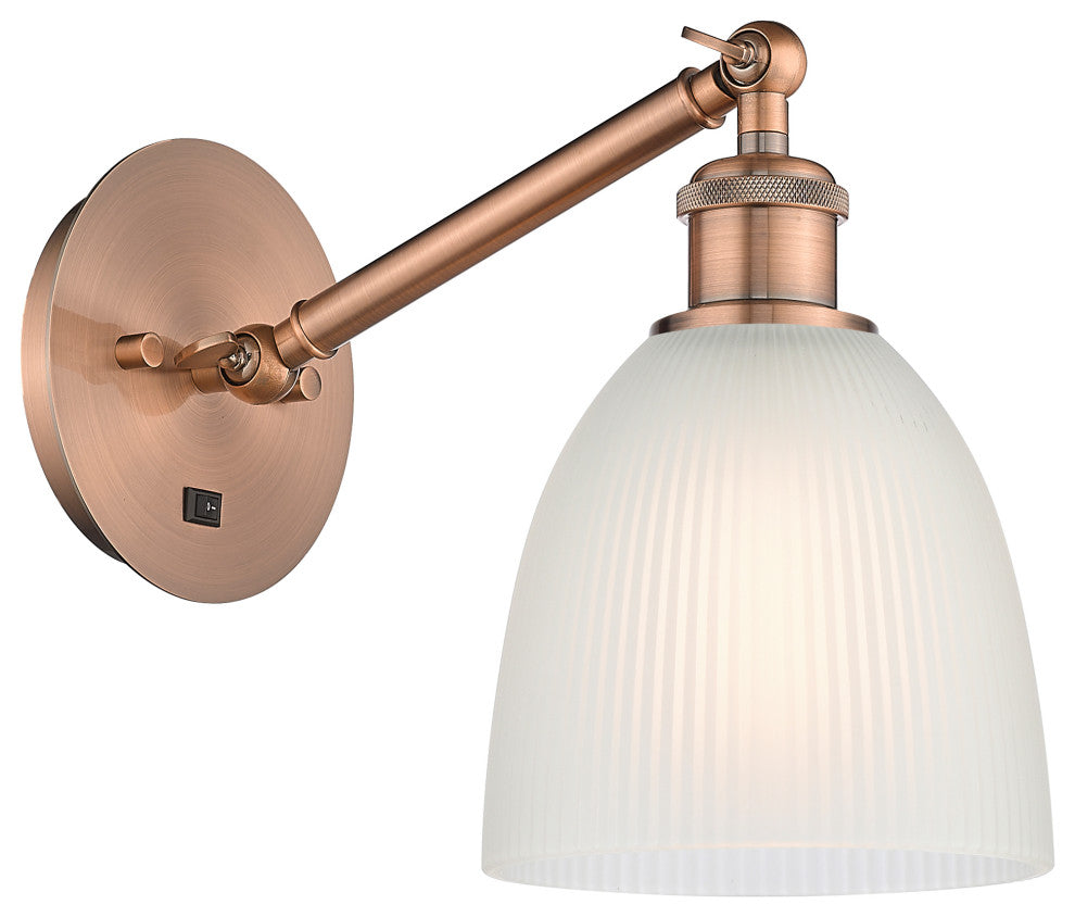 Innovations 317-1W-AC-G381-LED 1-Light Sconce, Antique Copper