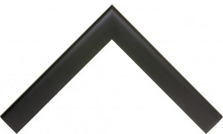 Satin Black Picture Frame, 2", Easle Back, Contemporary, 5 x 7