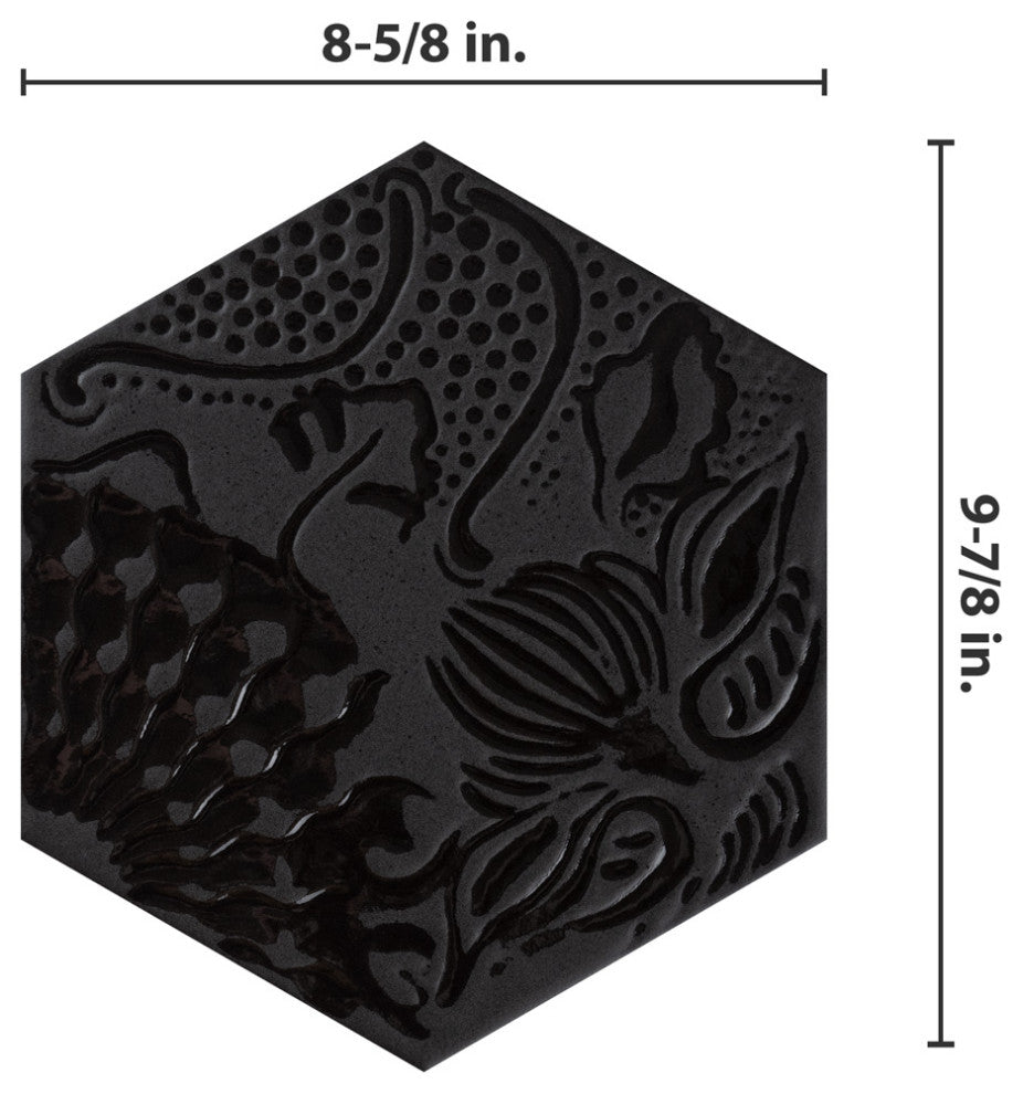 Gaudi Lux Hex Porcelain Floor and Wall Tile, Sample