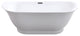 ARIEL 67" Acrylic Freestanding Bathtub Polished Chrome and Overflow Drain