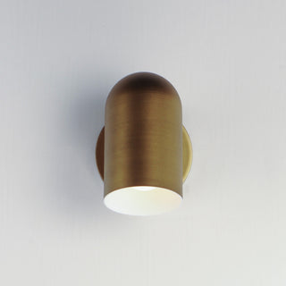 Maxim 62003 SpotLight 7" Tall LED Outdoor Wall Sconce - Natural Aged Brass