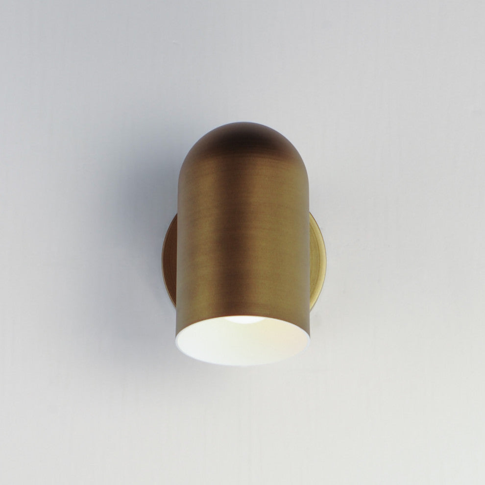 Maxim 62003 SpotLight 7" Tall LED Outdoor Wall Sconce - Natural Aged Brass