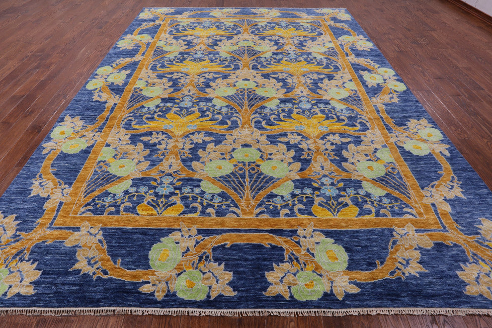 William Morris Hand Knotted Wool Rug 10' 0" X 13' 9" - Q13449