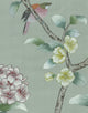 Chinoiserie Wall Mural Chanteur Jade, Sample