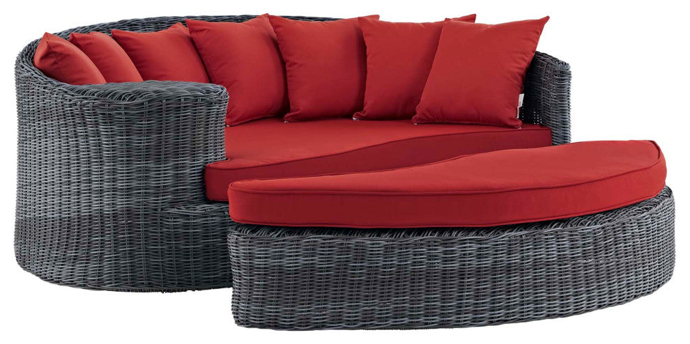 Summon Outdoor Patio Sunbrella Modern Daybed