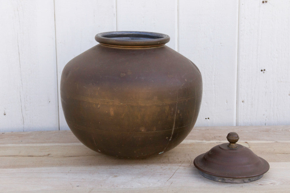 Indian Antique Brass Water Pot