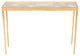 Safavieh Leilani Palm Leaf Console Table, Gold/Glass