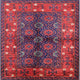 Ahgly Company Indoor Square Mid-Century Modern Area Rugs, 7' Square