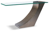 Clasp Console Table, Antique Brushed Bronze