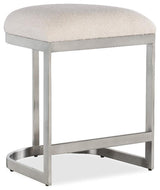 Modern Mood Metal Based Counter Stool in Pewter by Hooker Furniture
